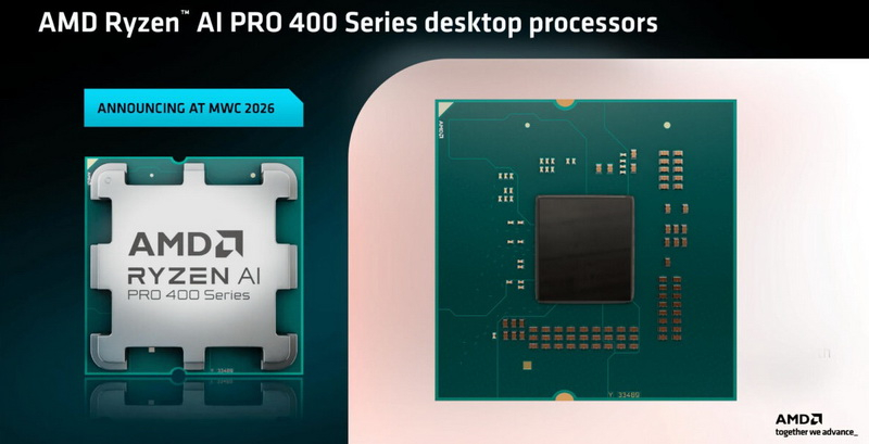 AMD宣布推出适用于Socket AM5的Ryzen AI 400：最高可达8核Zen 5、RDNA 3.5显卡以及50 TOPS的NPU。
