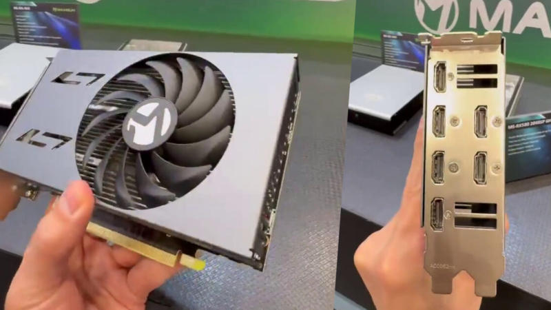 MaxSun 在 Computex 2026 上推出了十年版 Radeon RX 580，配备六端口 HDMI 输出。