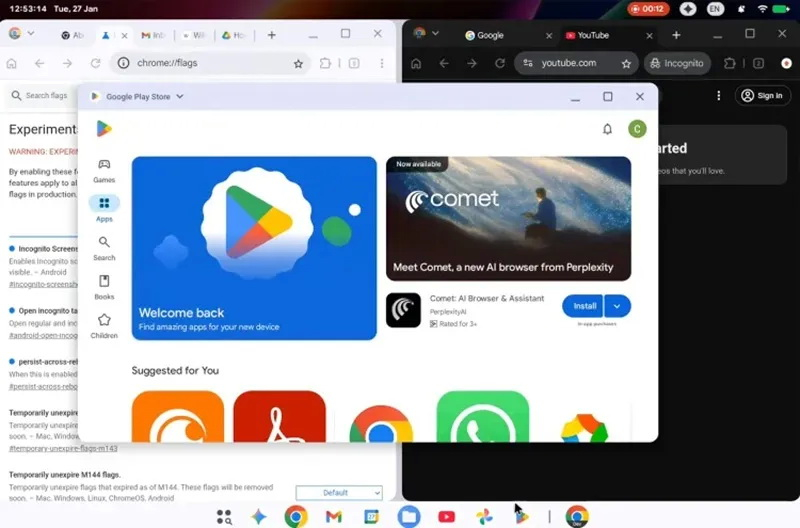 谷歌宣布将Android和Chrome OS合并为一个名为Aluminium OS的平台，计划在2026年推出。