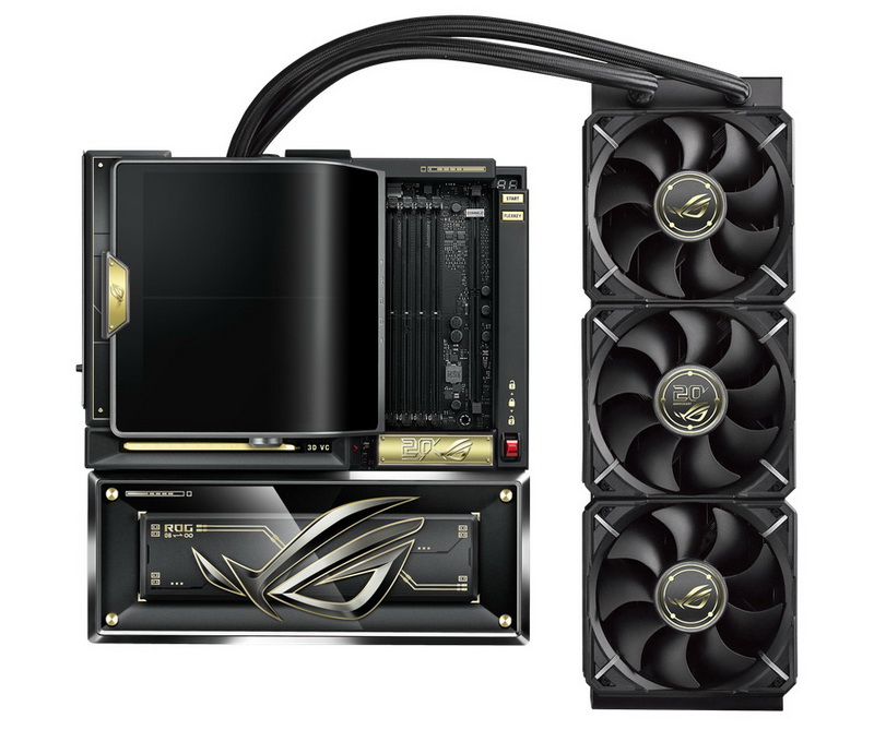 华硕在其高端主板ROG Crosshair X870E Edition 20中集成了一个巨大的OLED屏幕和360毫米的SJO。