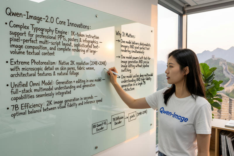 阿里巴巴推出了竞争对手Nano Banana——基于人工智能的强大图像生成器Qwen-Image-2.0。