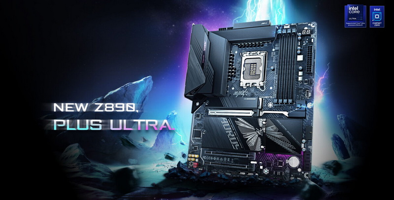 吉普字母发布了兼容CQDIMM内存并为Core Ultra 200S Plus处理器调校的Z890 Plus主板