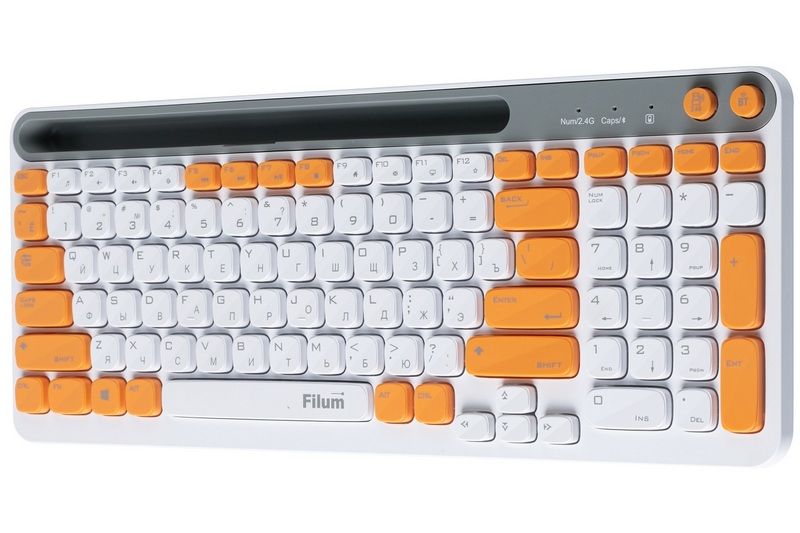Filum 推出了系列无线键盘 FL-WKB：亮丽设计，支持通过蓝牙或 2.4 GHz 连接。