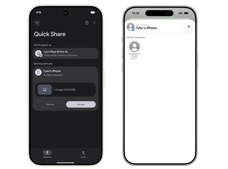 OPPO手机很快就能通过AirDrop传输iPhone的照片和文件