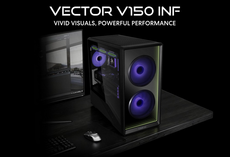 Lian Li 推出了新的紧凑型机箱 Vector V150 INF，配备“流式镜面”。