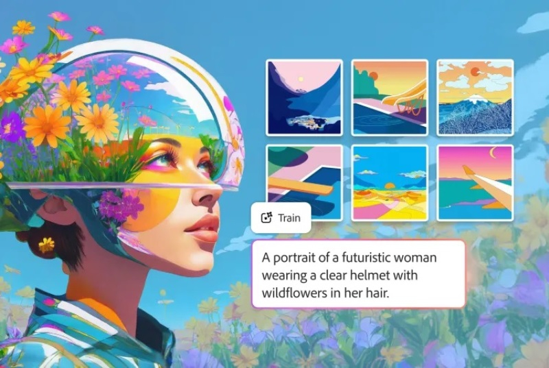 Adobe Firefly 现在可以用自己的作品来训练 AI 图像生成器。