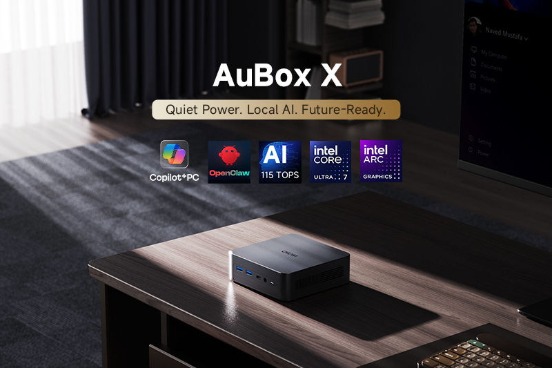 Chuwi 推出了一款搭载 Intel Core Ultra 处理器的新型紧凑型电脑 AuBox X。
