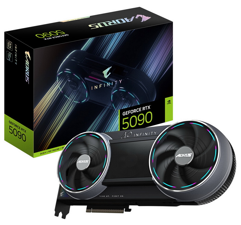 吉普巴特开始销售Aorus GeForce RTX 5090 Infinity显卡，其特色是非标准设计和隐藏式风扇。