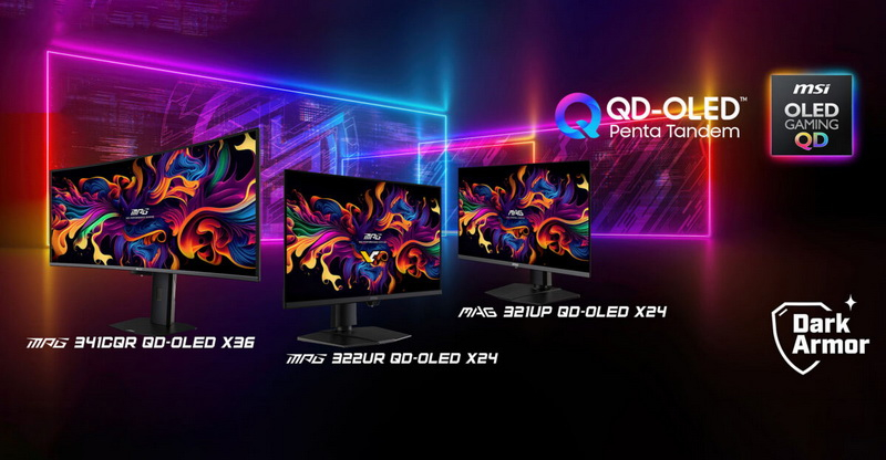 MSI 在游戏显示器中引入了三星 QD‑OLED Penta Tandem 面板