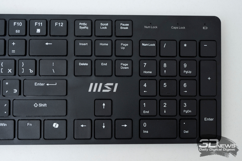 MSI FORGE K200 无线组合键盘和鼠标，电池续航时间长