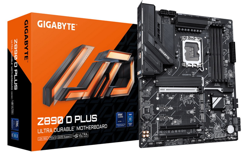 吉普巴特推出了极简主义主板Z890 D Plus，专为旗舰级Intel Z890处理器设计。